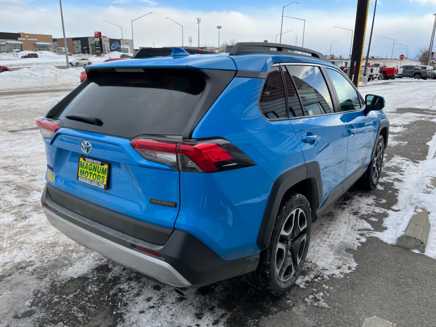 2021 Blue Toyota RAV4 Adventure AWD (2T3J1RFV7MW) with an 2.5L L4 DOHC 16V engine, 8A transmission, located at 1960 Industrial Drive, Wasilla, 99654, (907) 274-2277, 61.573475, -149.400146 - Photo#5